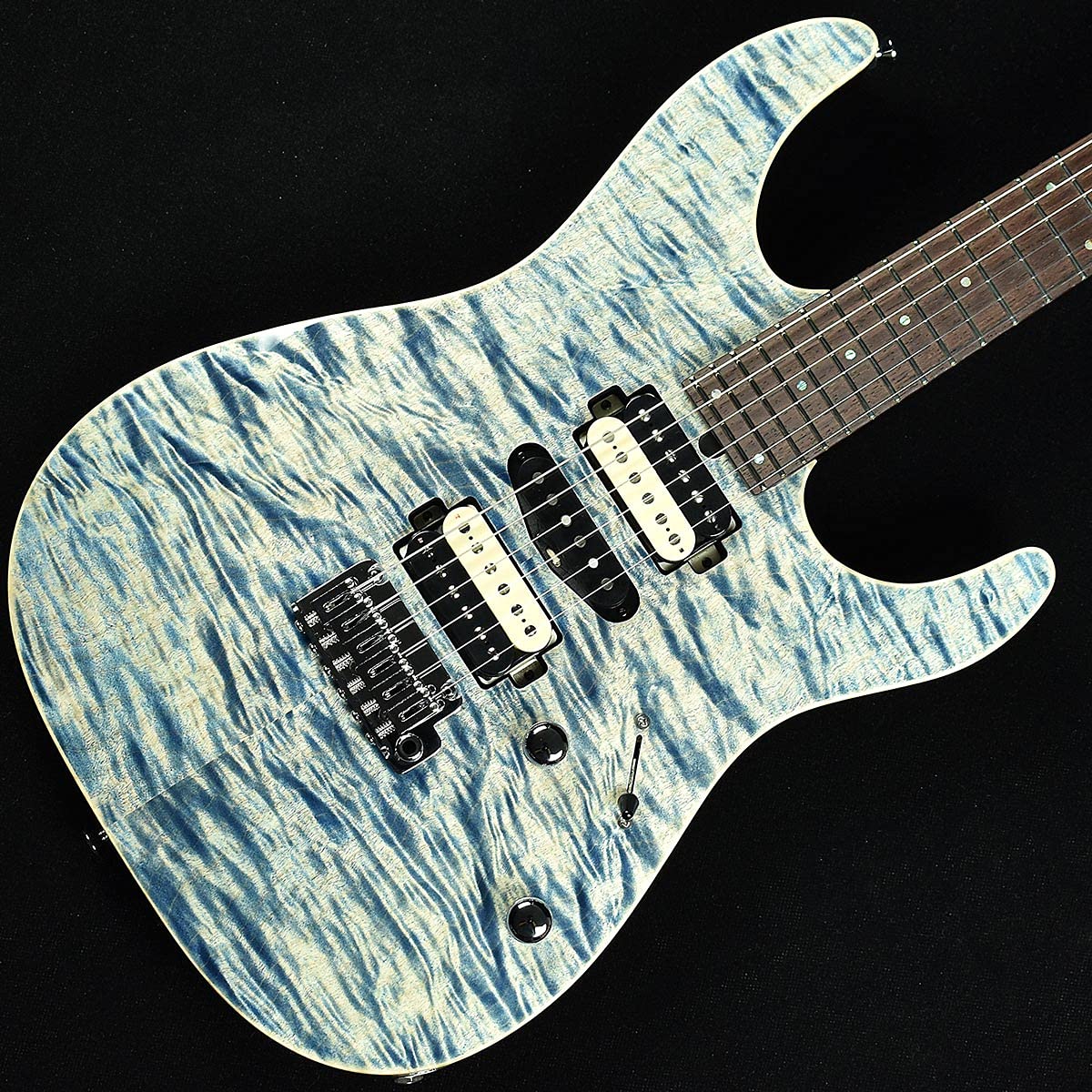 Amazon | T's Guitars DST-Pro24 Mahogany Limited Trans Blue Denim S